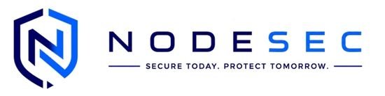 NodeSec horizontal logo on white background